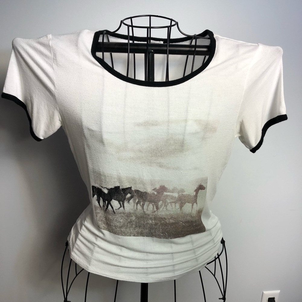 Garage Horse Scene Tee